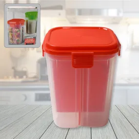 0763 4in1 Transparent 4 Section Storage Dispenser (2000 ml)