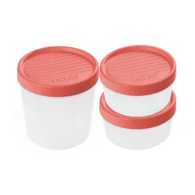 2 1 Food Container Set Twist Coral