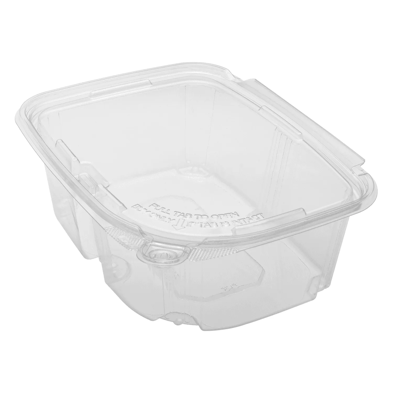 [200 sets] 32 oz PET Plastic Tamper Resistant Hinged Deli Containers with Lid