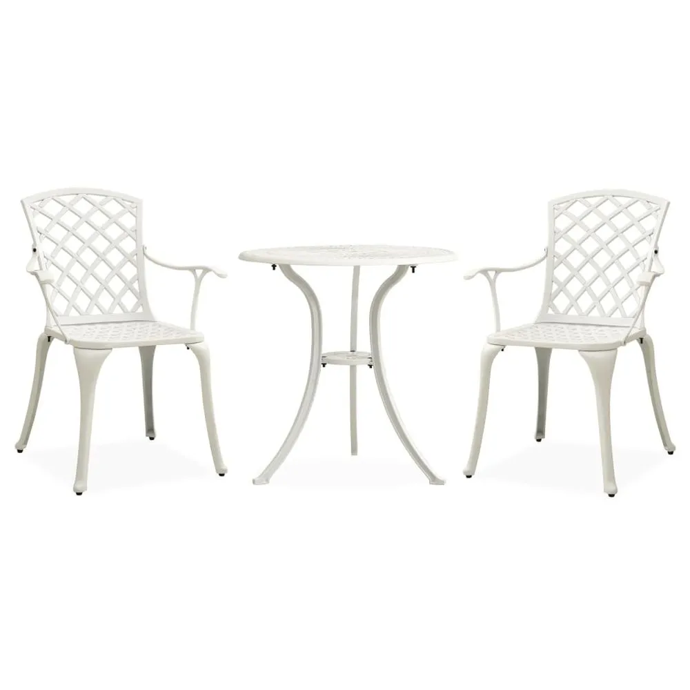 3 Piece Bistro Set Cast Aluminium Bronze