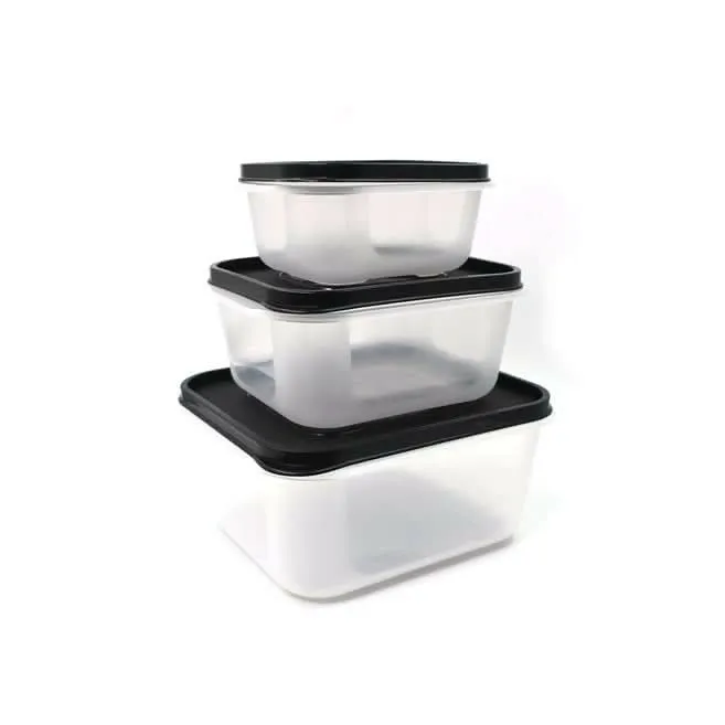 3-Piece Square Food Storage Set for keeping Food Fresh & Organized