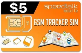 $5 GSM SIM Card Tracker - GPS Pet Kid Senior Spouse Vehicle Tracking Devices - 30 Day Service