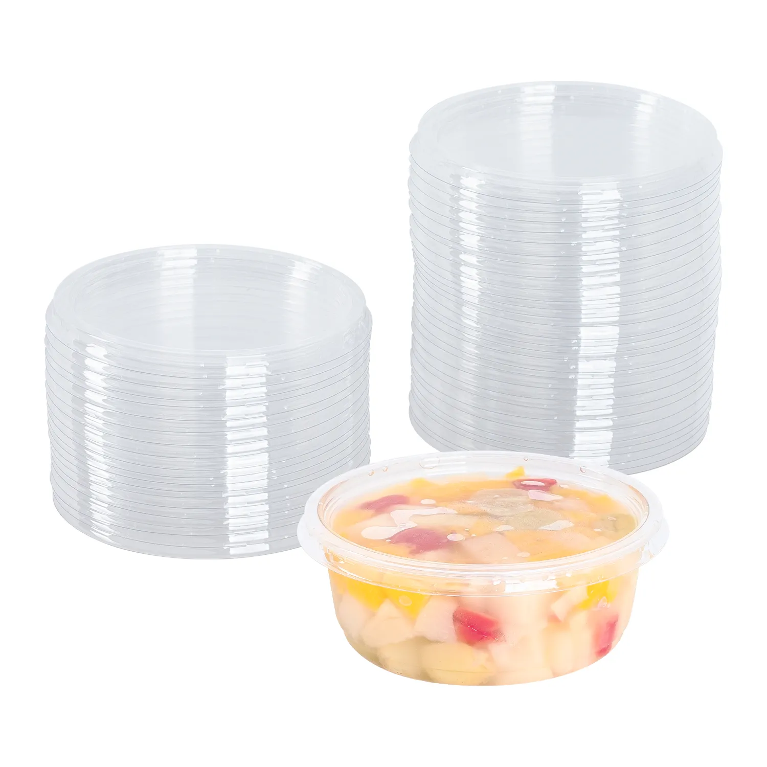 [500 ct] 8-32 oz Deli Container Lids | PET | 117 mm