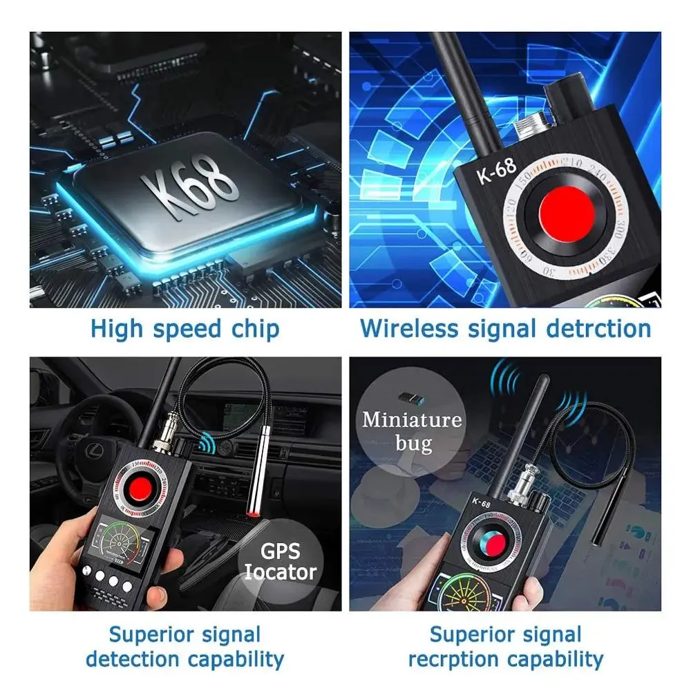 Anti Spy Detector - Antispiondetektor - Trådlös RF-signaldetektor Bug GSM GPS Tracker