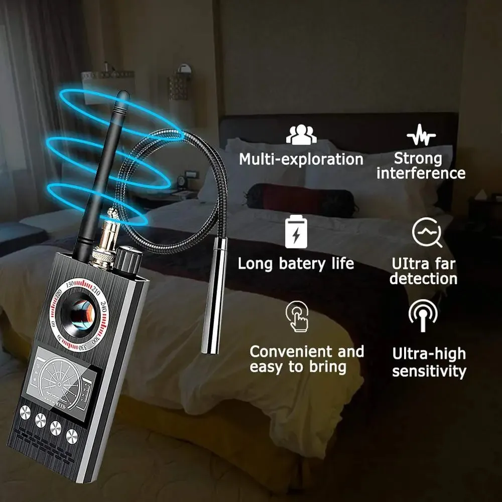 Anti Spy Detector - Antispiondetektor - Trådlös RF-signaldetektor Bug GSM GPS Tracker