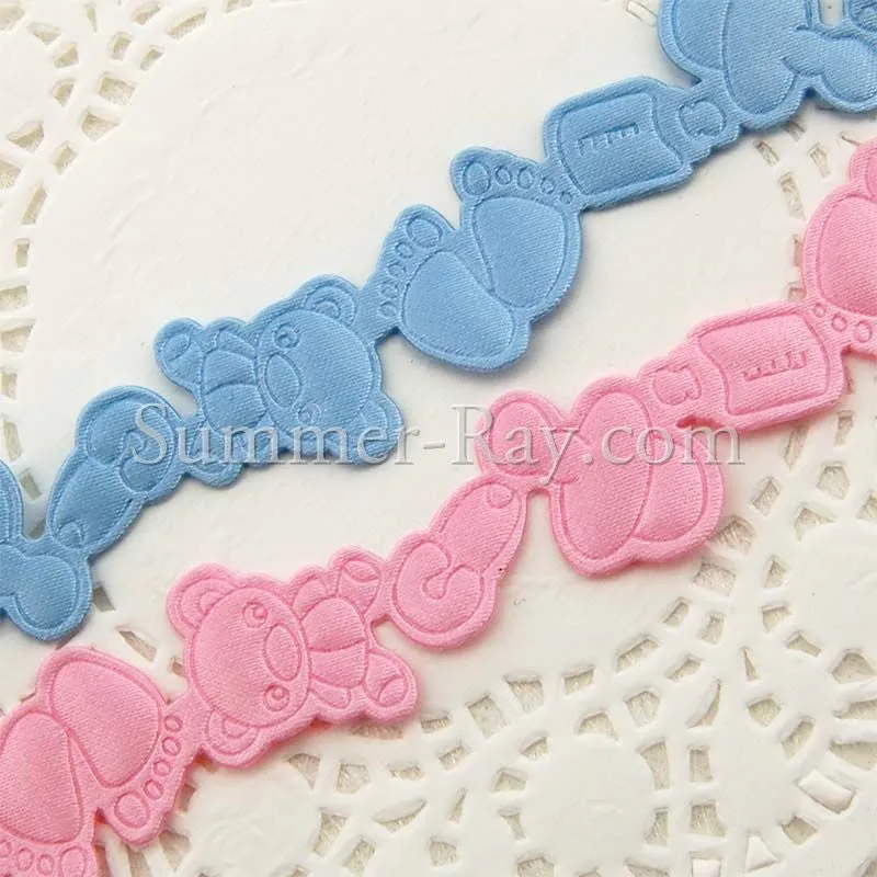 Applique Baby Shower Trim Ribbon 20 mm - Design II