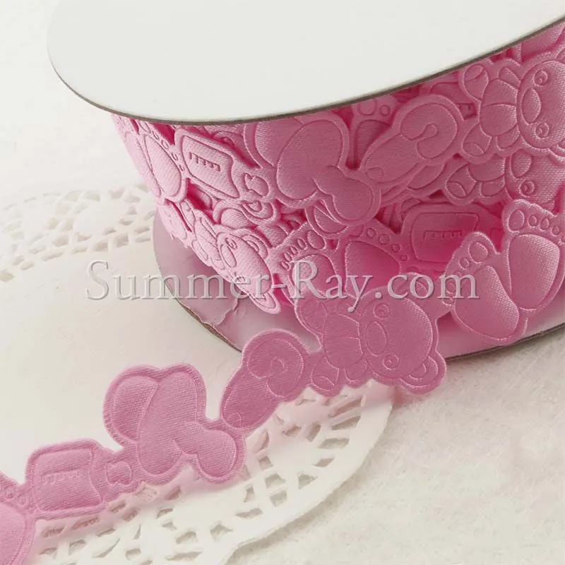 Applique Baby Shower Trim Ribbon 20 mm - Design II