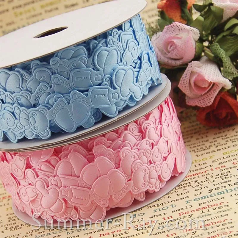 Applique Baby Shower Trim Ribbon 20 mm - Design II