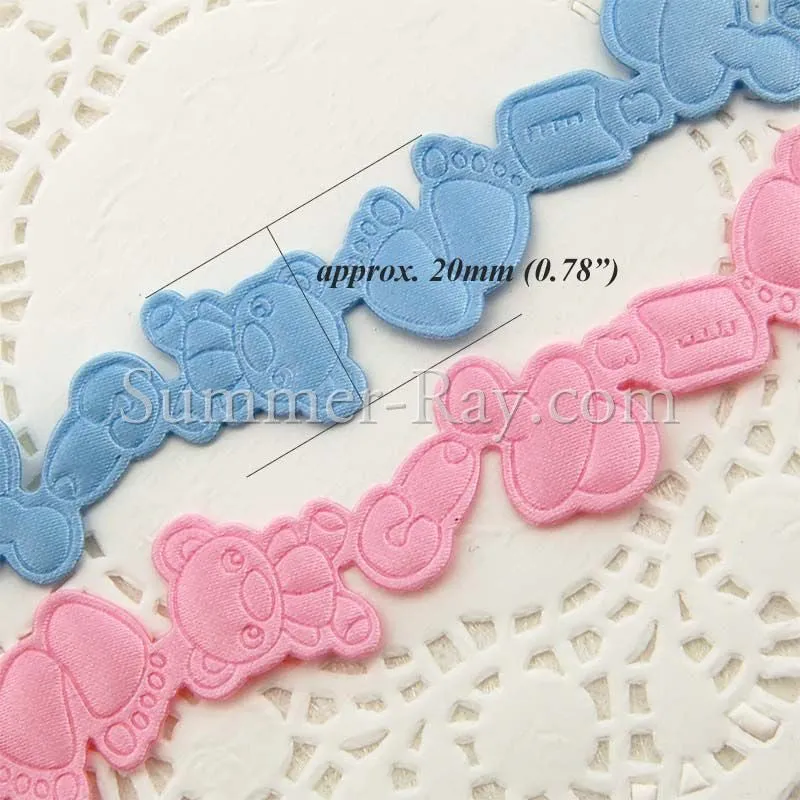 Applique Baby Shower Trim Ribbon 20 mm - Design II