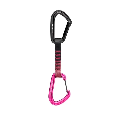 Black Diamond HotForge Hybrid Quickdraw – Durable, Lightweight, and Versatile Climbing Quickdraw for Sport & Trad Climbs