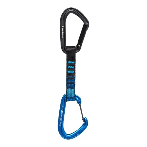 Black Diamond HotForge Hybrid Quickdraw – Durable, Lightweight, and Versatile Climbing Quickdraw for Sport & Trad Climbs