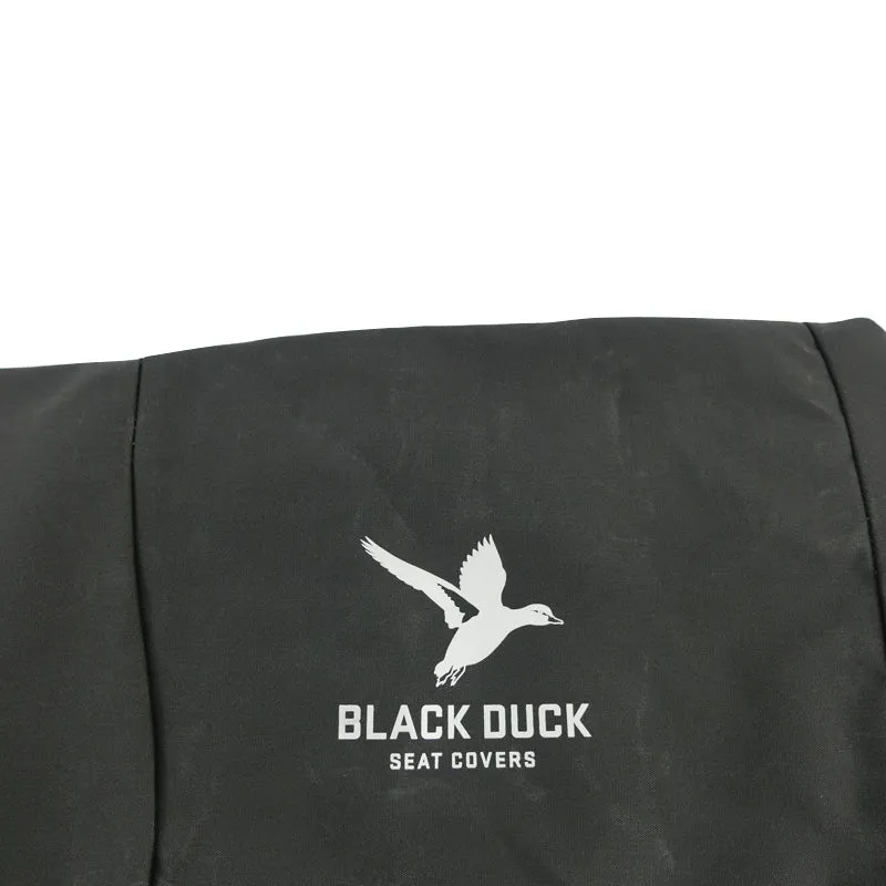 Black Duck Canvas Black Seat Covers Suits Mitsubishi Triton Club Cab MN 12/2012-2/2015