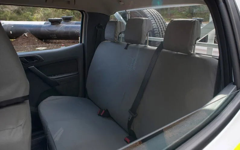 Black Duck Canvas Seat Covers Komatsu Graders Grey