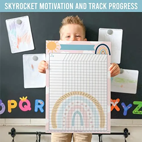 Boho Rainbow Homework Trackers