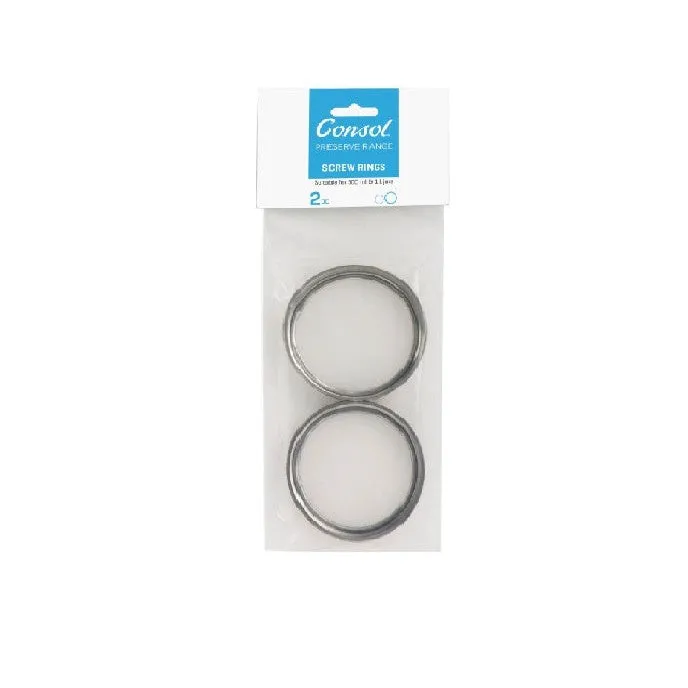 Consol Jar Screw Rings 2pc for 500ml and 1L Jars 14431