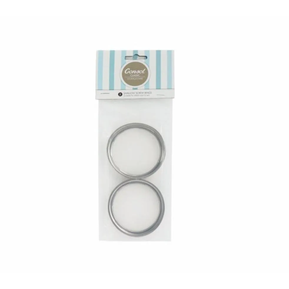 Consol Jar Screw Rings 2pc for 500ml and 1L Jars 14431