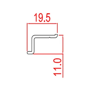 Cover Trim Satin for Millennium 2000mm Showers