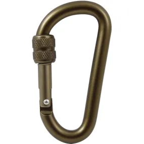 Coyote Brown - Professional Aluminum Alloy Locking Carabiner - 80mm