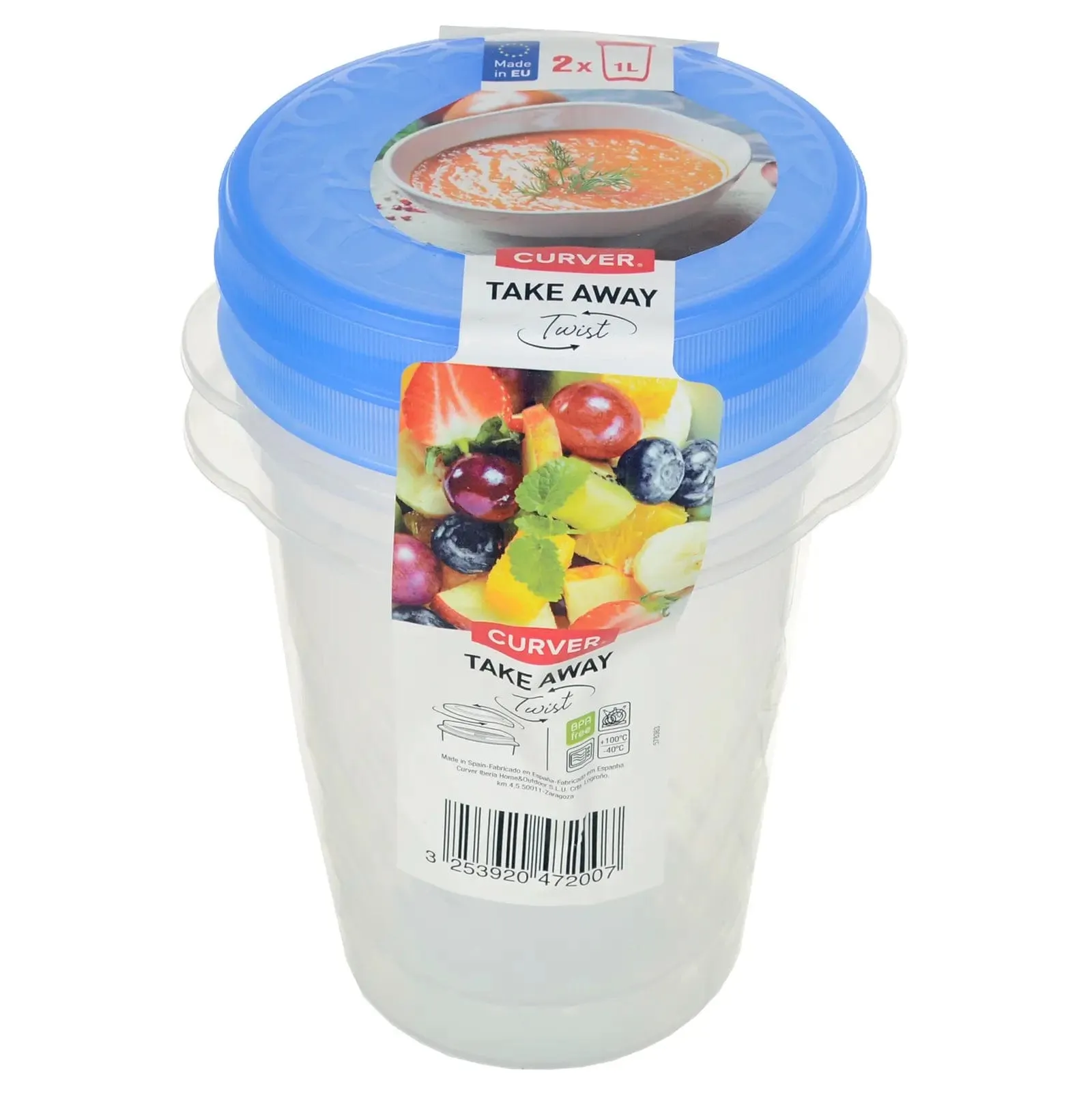 Curver Take Away Twist Lid Food Storage Containers Multipack