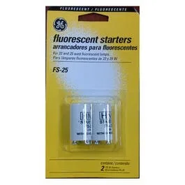 Fluorescent Starter, For 22 & 25-Watt Lamps