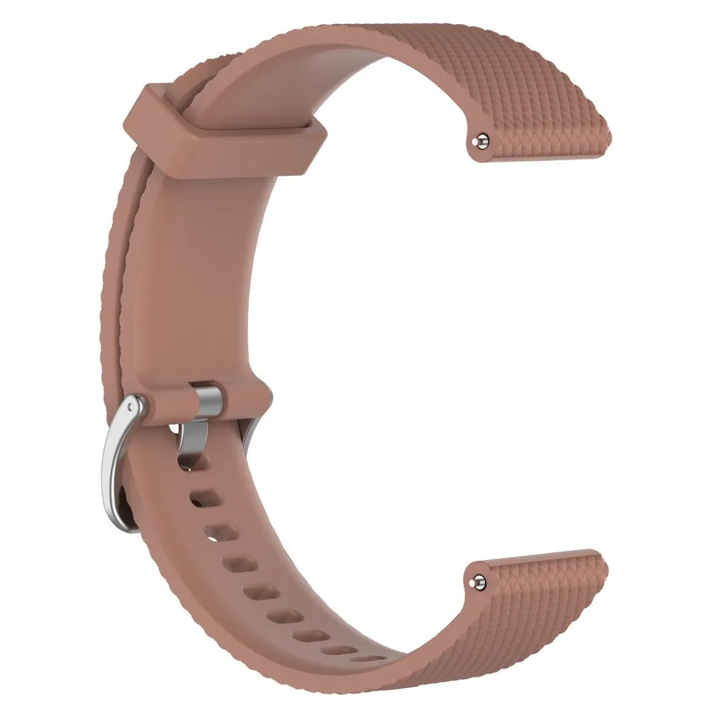 Garmin replacement silicone sports bracelet with 20mm bar width - Brown