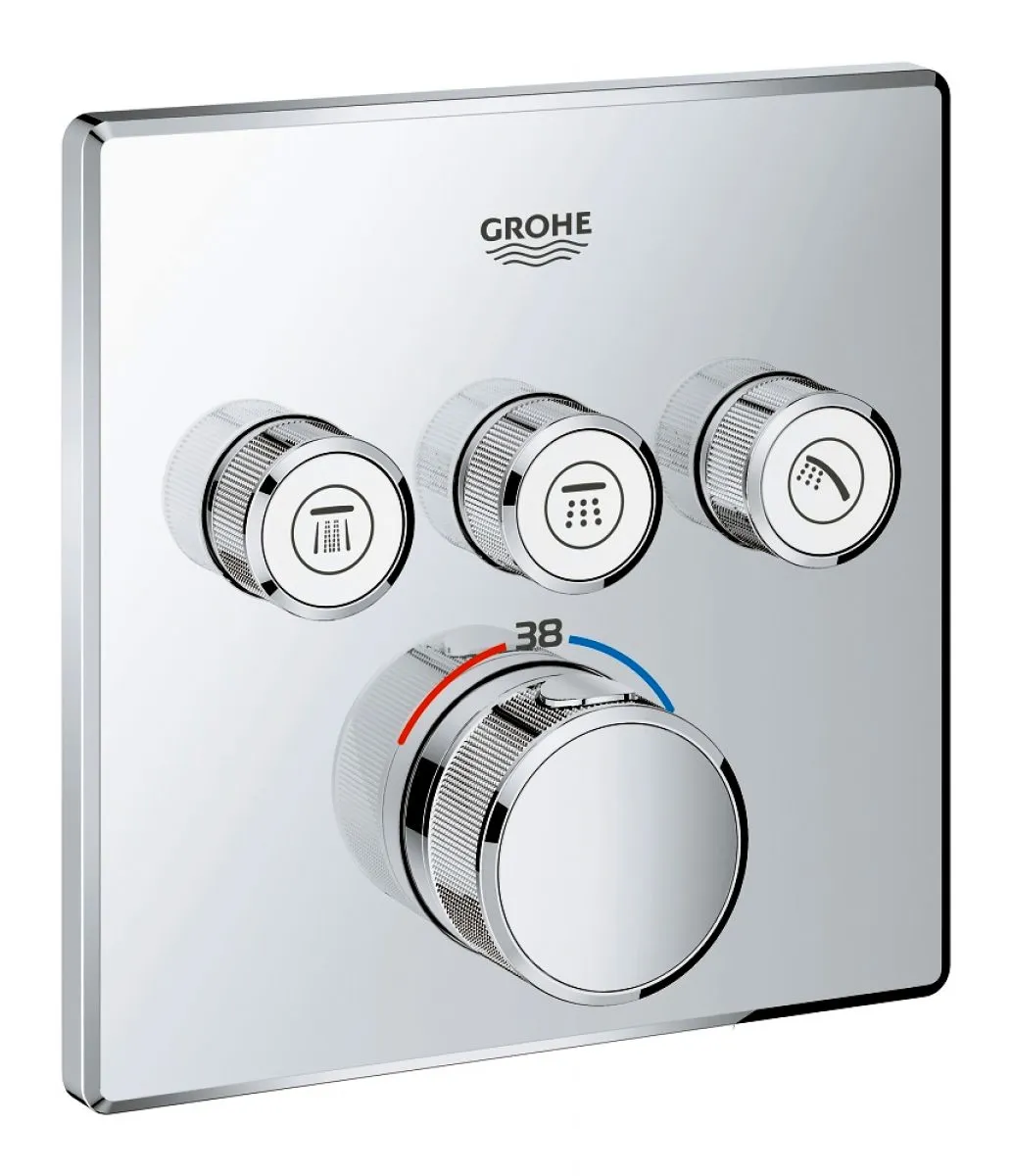 Grohe Grohtherm SmartControl Perfect Shower System with Rainshower 310 SmartActive Cube Shower Head