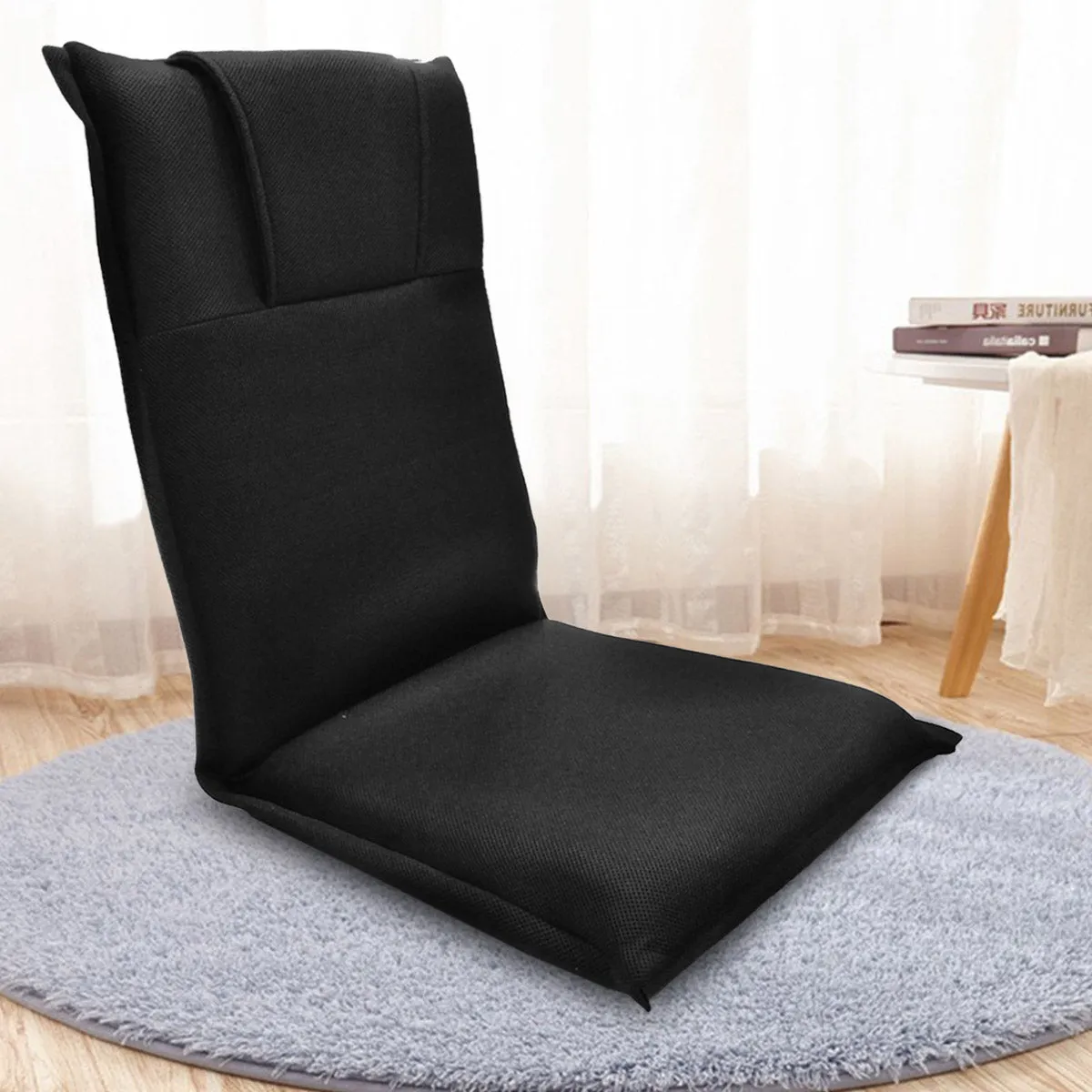 Kawachi Relaxing Meditation and Yoga Chair with Back Support Seat Cushion Floor Chair K519