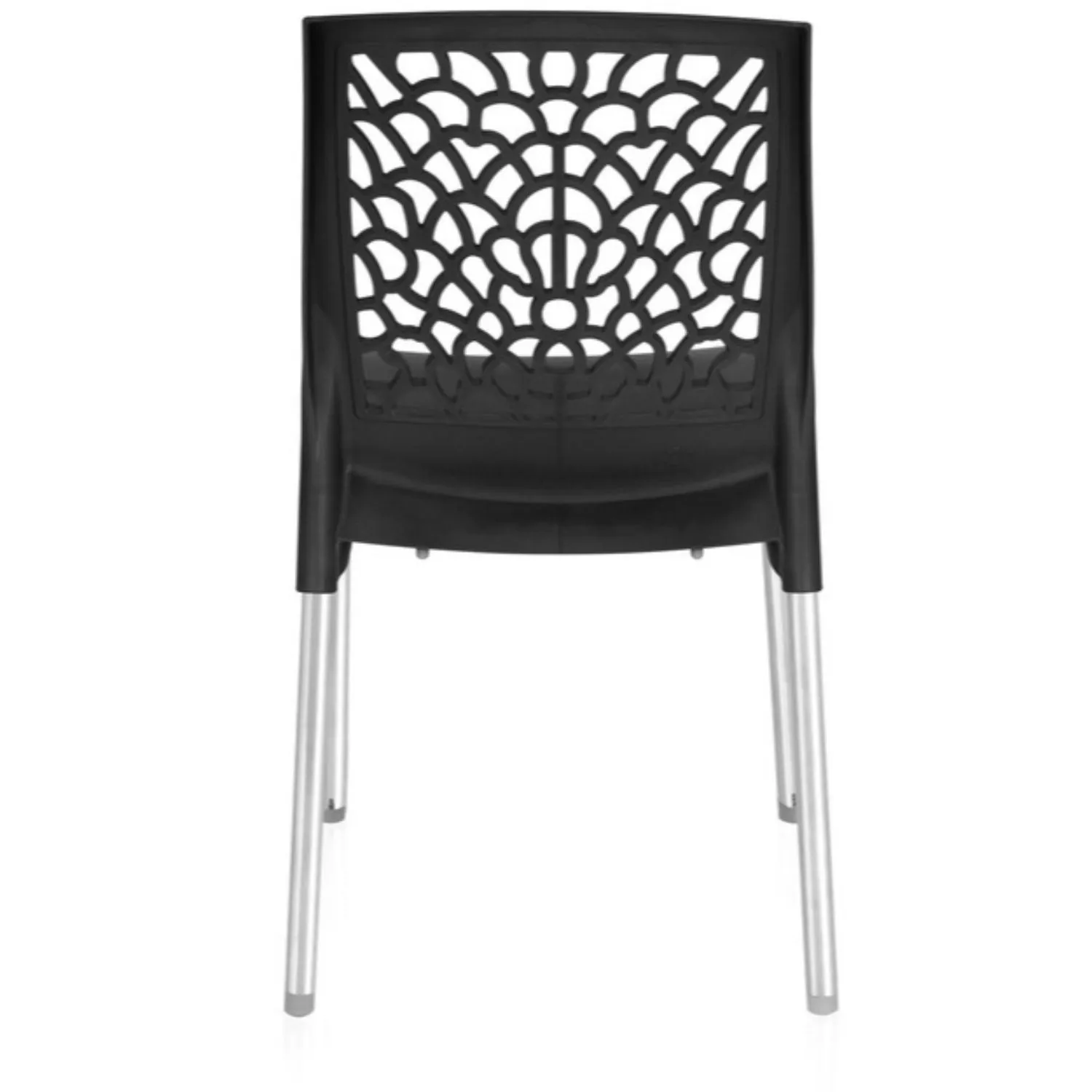 Nilkamal Novella 19 Plastic Armless Chair (Iron Black)