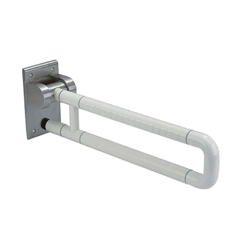 Pakai Antibaterial Wall Mount Swing Up U-Bar 700 x 35mm White