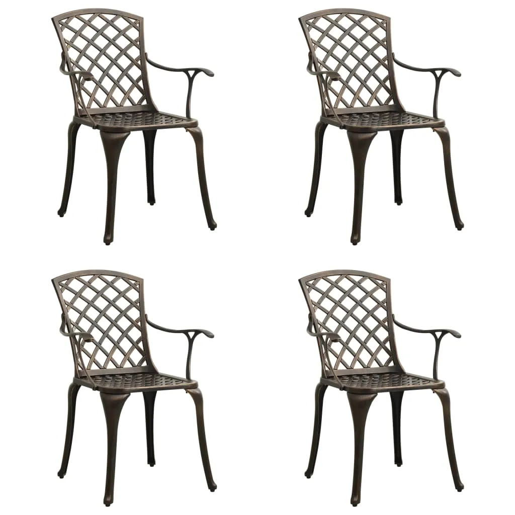 Patio Chairs Patio Furniture for Garden Porch Backyard Cast Aluminum