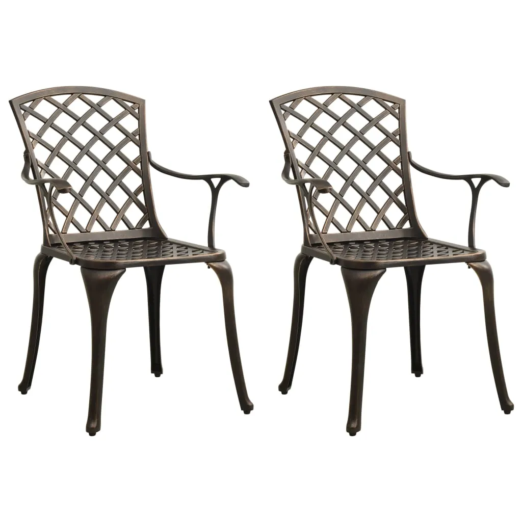 Patio Chairs Patio Furniture for Garden Porch Backyard Cast Aluminum