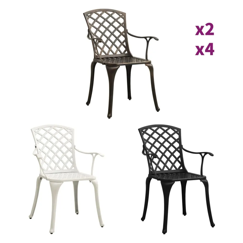 Patio Chairs Patio Furniture for Garden Porch Backyard Cast Aluminum