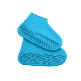 Reusable silicone Waterproof Shoe Cover -F49-8-502-Blue