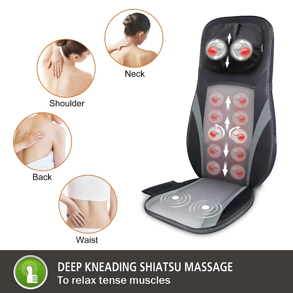 Snailax Shiatsu Neck & Back Massager With Heat