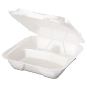 TAKE-OUT/ Container Large, 3 Comp, White 200/cs-Food Service