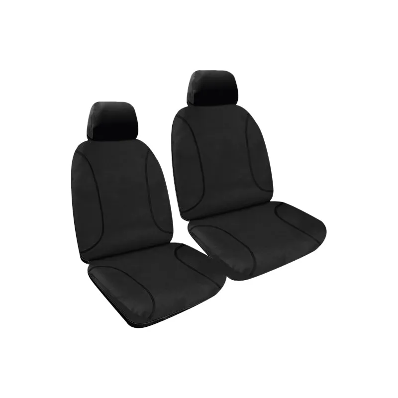 Tradies Full Canvas Seat Covers Suits Ford Ranger (PJ, PK) XL Single Cab, Bucket Seats 01/2007-08/2011 Black