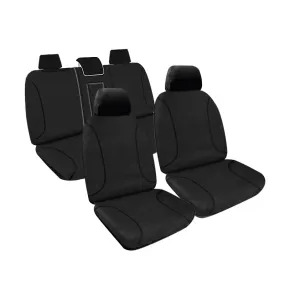 Tradies Full Canvas Seat Covers Suits Ford Ranger (PJ, PK) XL Single Cab, Bucket Seats 01/2007-08/2011 Black