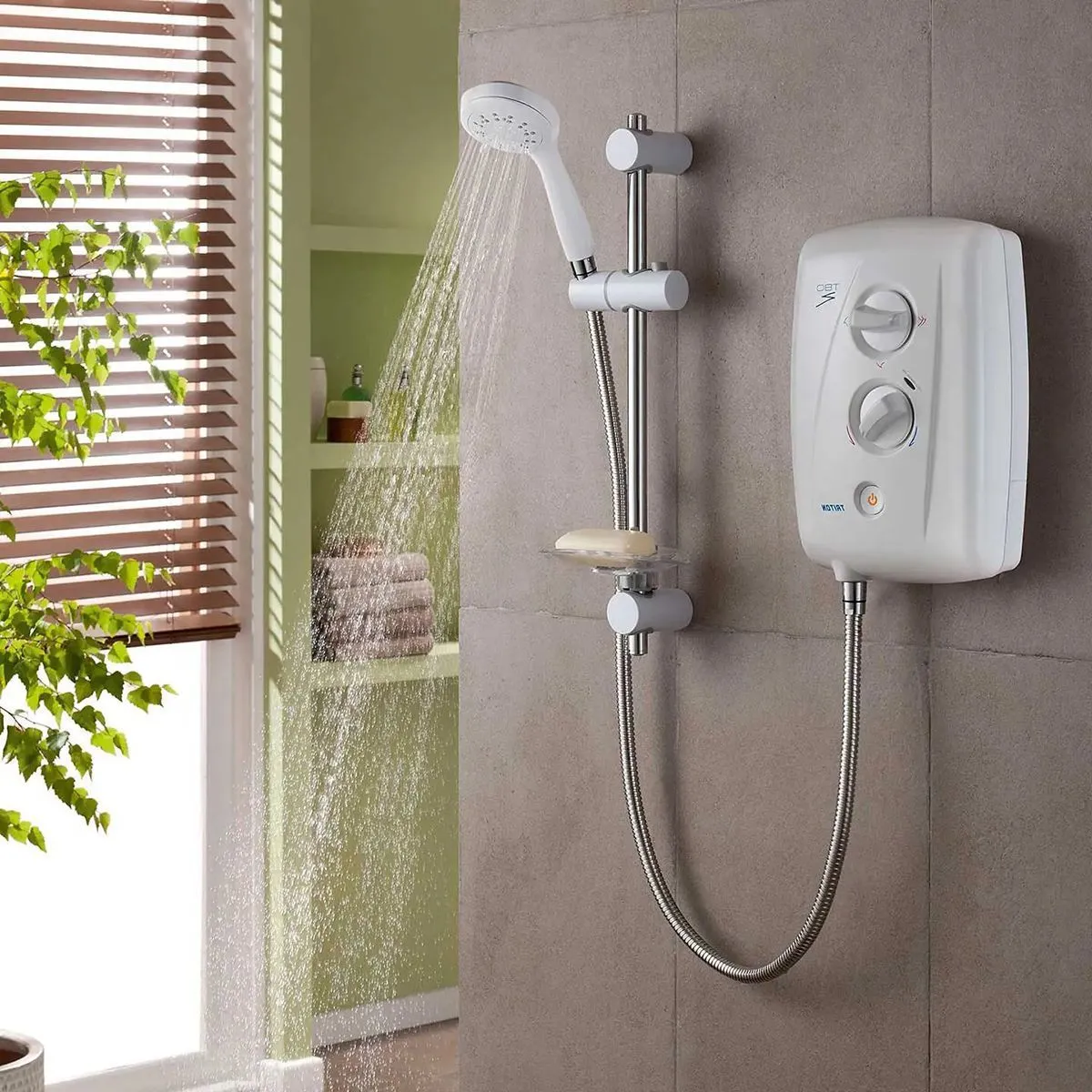 Triton T80Z Fast-Fit 7.5kW Electric Shower in White - SP8007ZFF