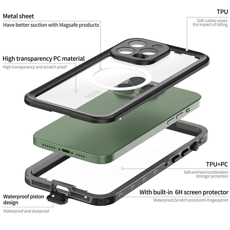 Waterproof Dropproof Phone Case For iPhone 14 / 14 Plus / 14 Pro / 14 Pro Max