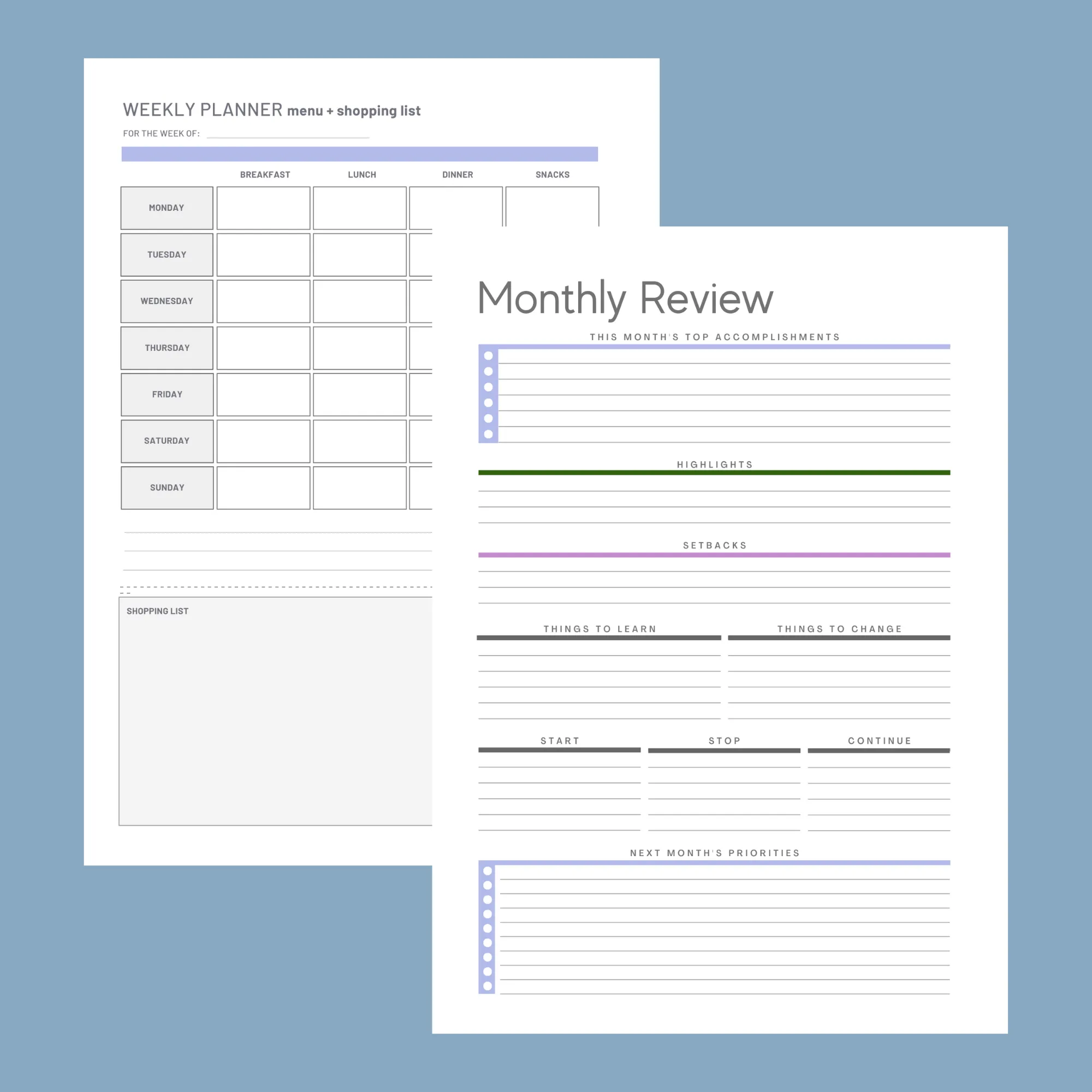 Weekly Planner 2025:  Lilacs