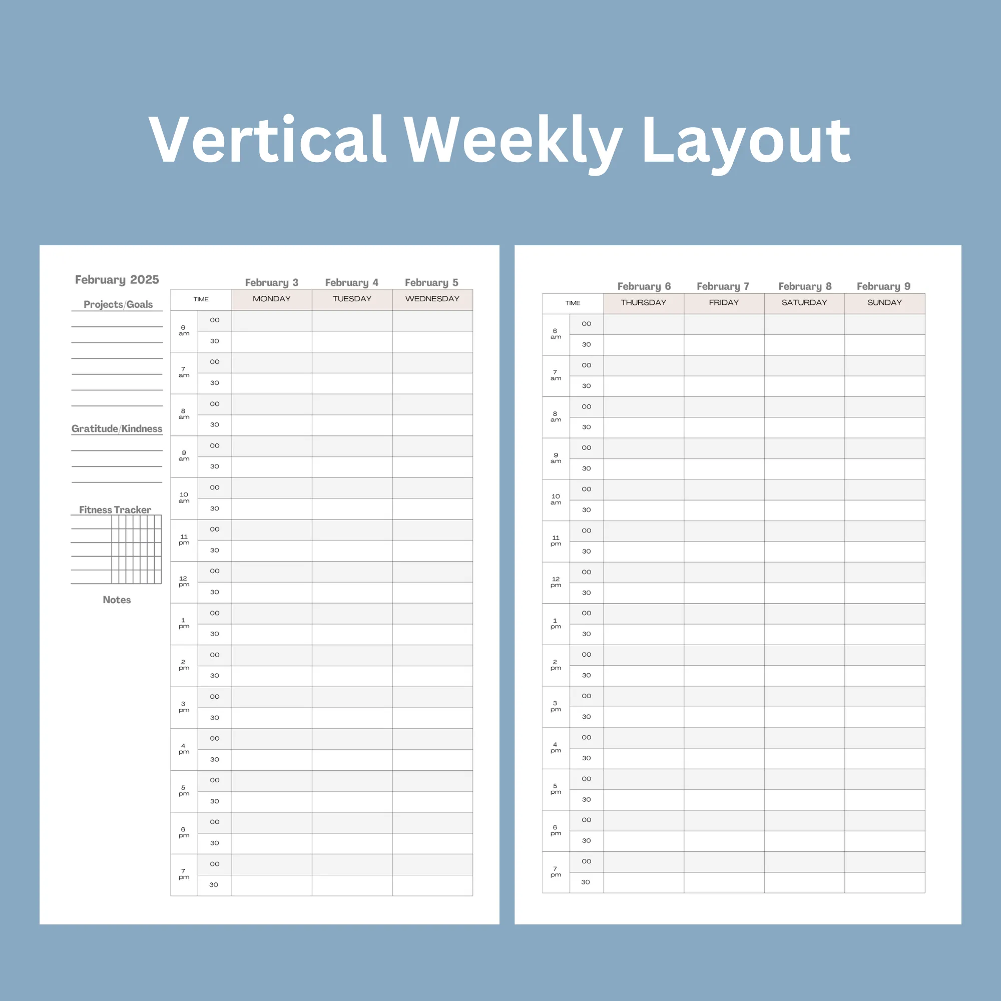 Weekly Planner 2025:  Lilacs